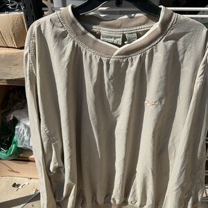 Reebok  Golf Checkered Beige Long Sleeve Shirt